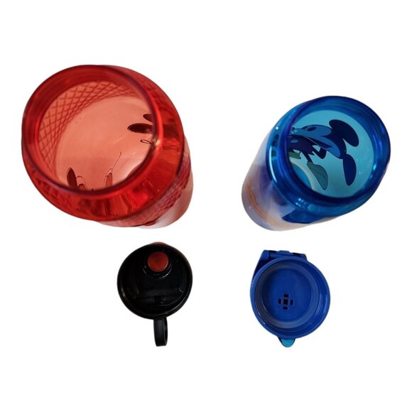 Disney Mickey Mouse Blue Flip Top Water Bottle BPA-FREE 25oz & Zak Designs 30oz - Picture 7 of 14